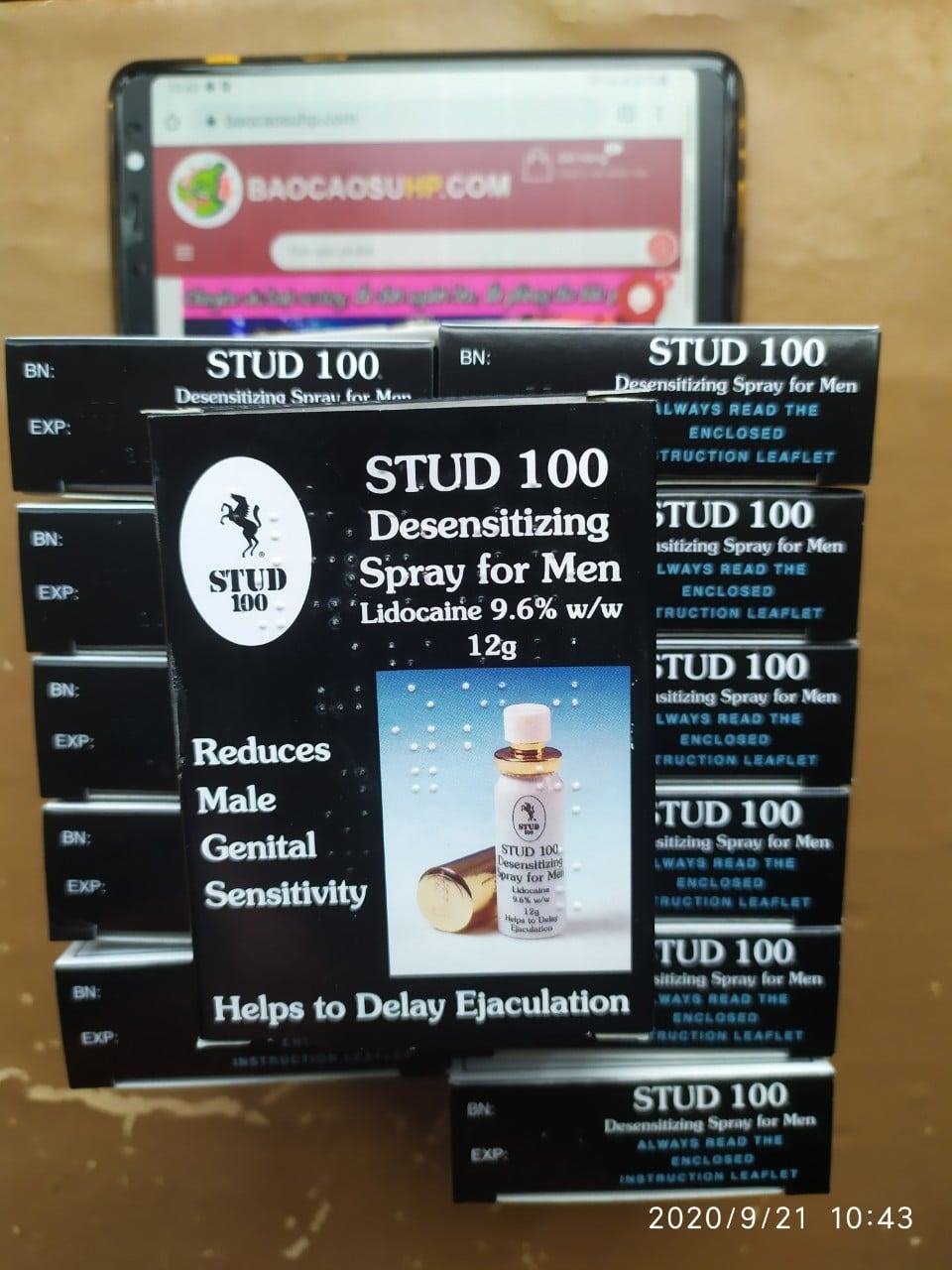 Stud 100 UK Nắp Vàng Chính Hãng Tăng Cường Sinh Lý Nam