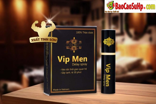 Chai xịt Vipmen sìn sú thiên nhiên kéo dài thời gian quan hệ 
