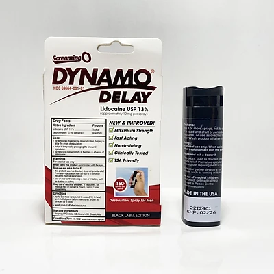 Dynamo Delay Spray Black Label USA Stronger Longer Last