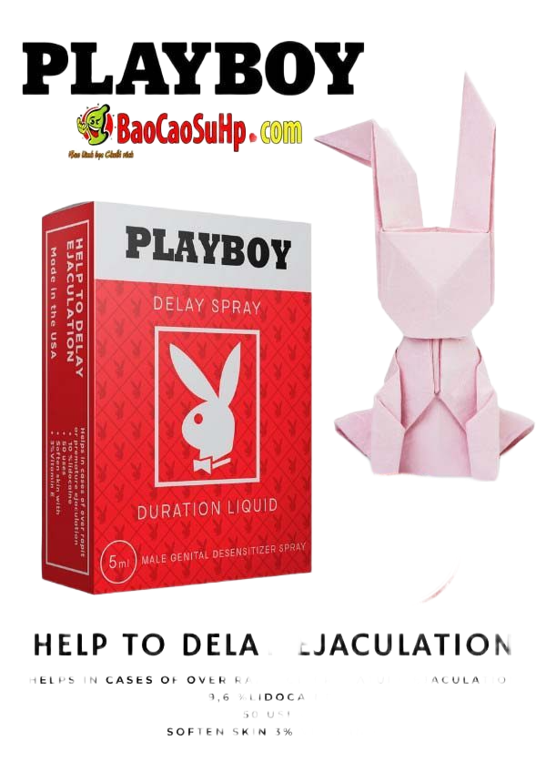 Chai xịt Playboy Red Vid vitamin E kéo dài quan hệ hiệu quả 