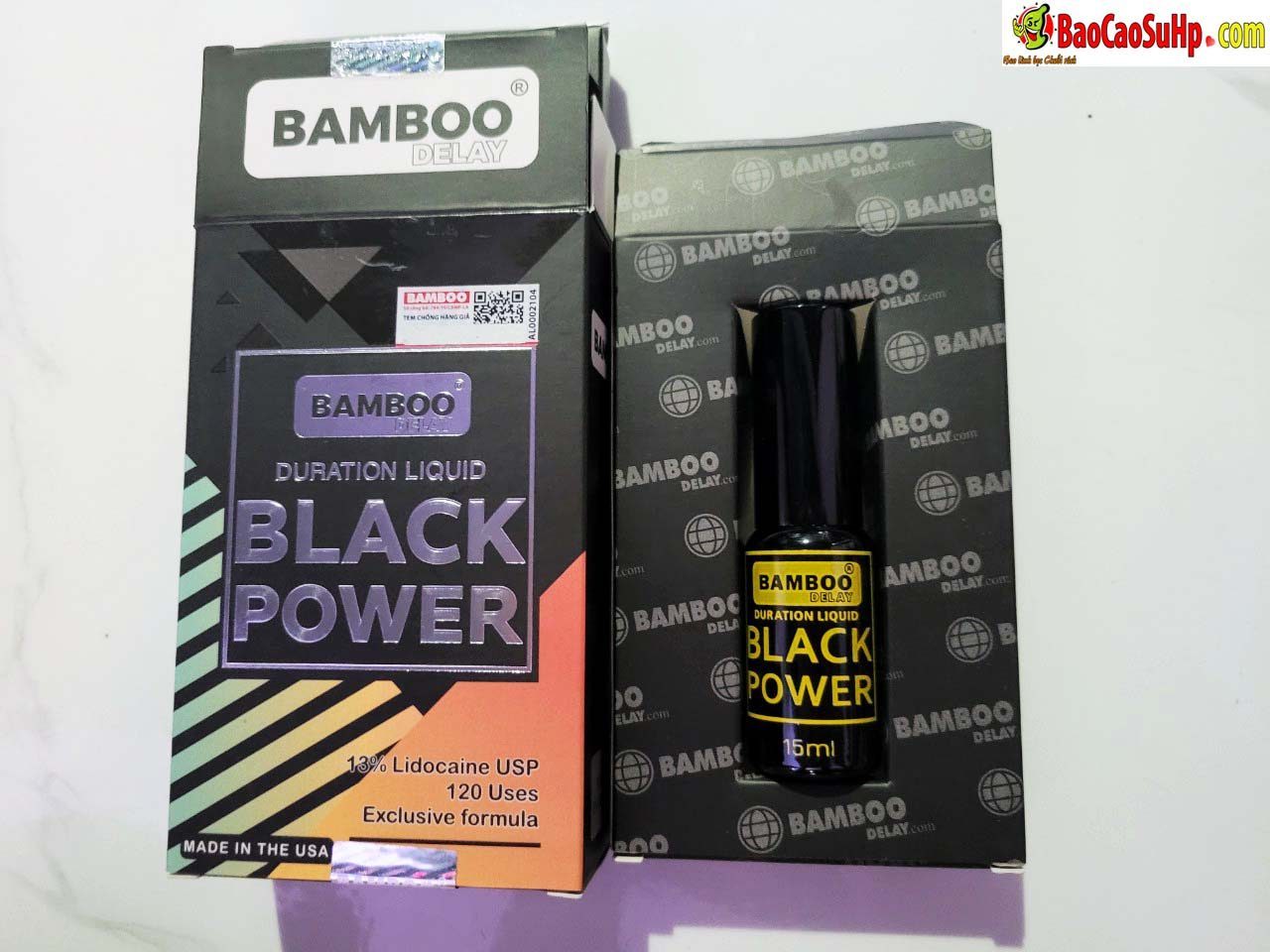USA Bamboo Black Edition 13% delay spray for lasting sex