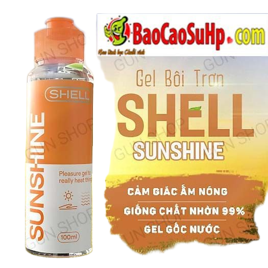 Gel bôi trơn Shell Warming nóng ấm 100ml tăng khoái cảm dịu nhẹ 