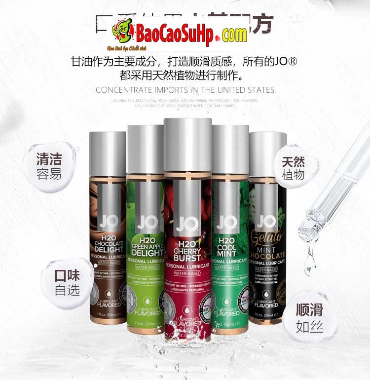 Jo H20 Fruity USA Natural Scented Water-Based Personal Lubricant