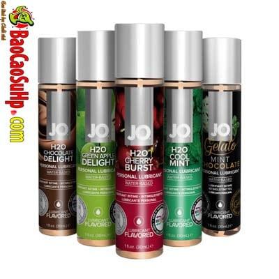 gel bôi trơn jo h20 fruity thiên nhiên dịu nhẹ hương trái cây 