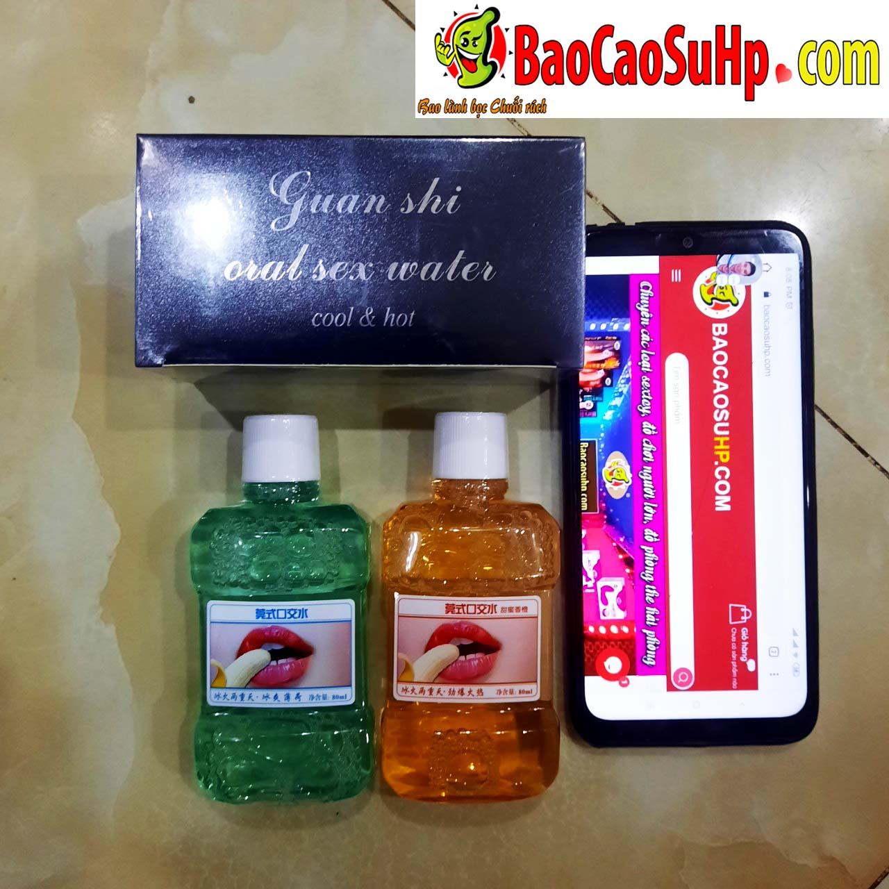 Nước ngậm Bj băng hỏa ma thuật chăm sóc miệng nóng lạnh