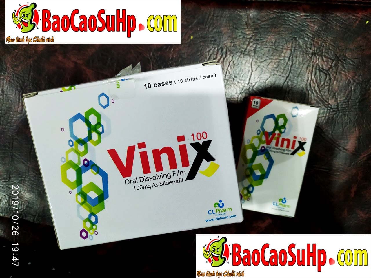 Tem ngậm Vinix 100mg tăng cường sinh lực hiệu quả an toàn