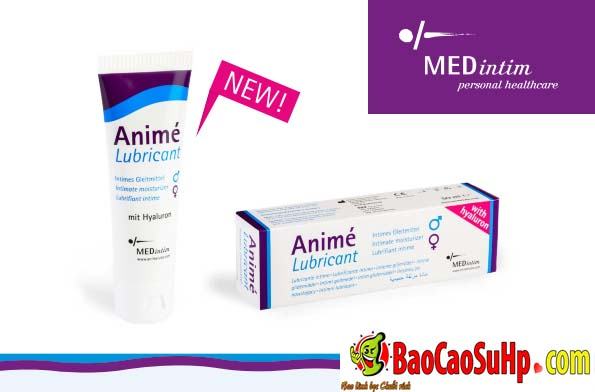 Gel bôi trơn Animé Đức gốc nước dưỡng ẩm an toàn cho da nhạy cảm 