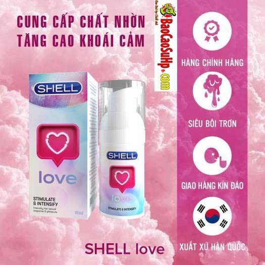 Gel bôi trơn Shell kích thích cô bé tăng nhờn mượt an toàn cho nữ 