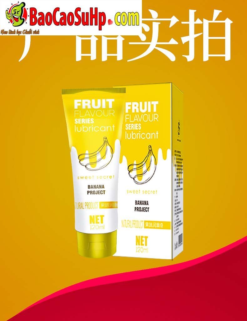 Gel bôi trơn OLO vị hoa quả tự nhiên 120ml tăng khoái cảm