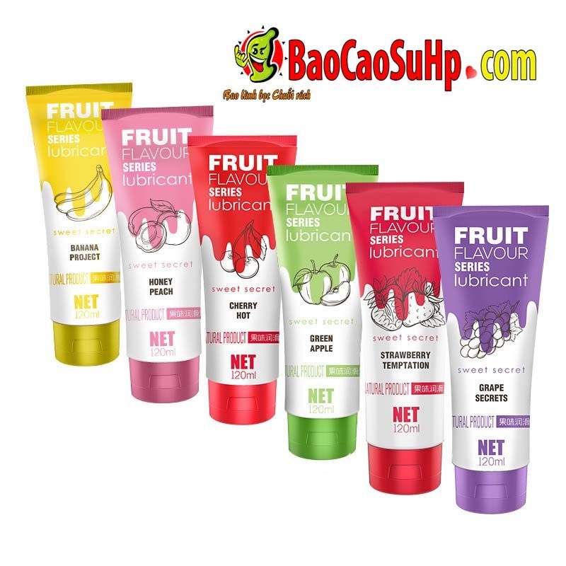 Gel bôi trơn OLO gốc nước vị trái cây 120ml mềm mượt dễ chịu