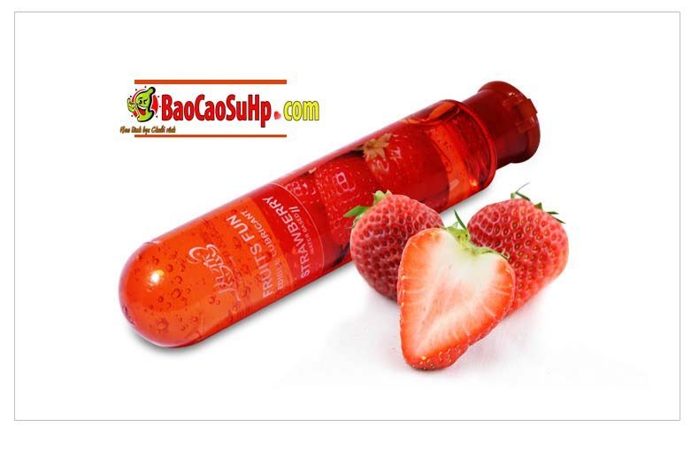 Gel bôi trơn Mizzzee Fruits Hương dâu Dịu nhẹ An toàn 80ml