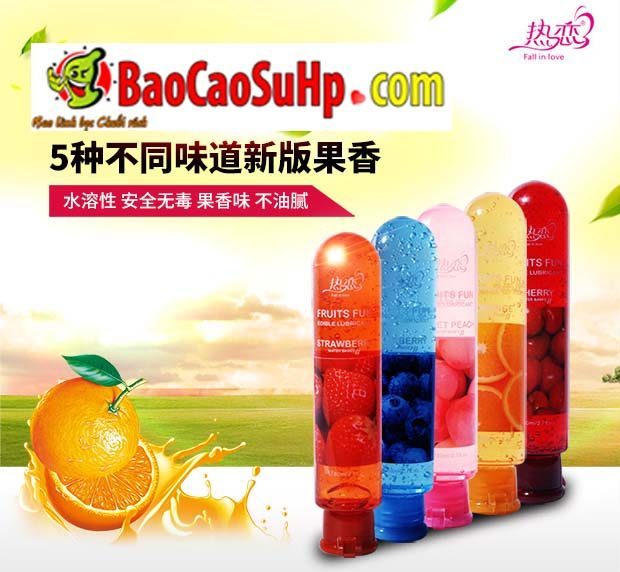 Gel bôi trơn Mizzzee Fruits hương dâu gốc nước an toàn 