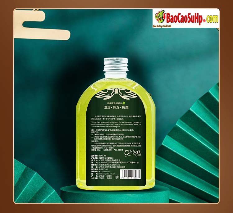Dầu massage Cokelife olive 300ml dưỡng ẩm mềm mượt mùi thơm