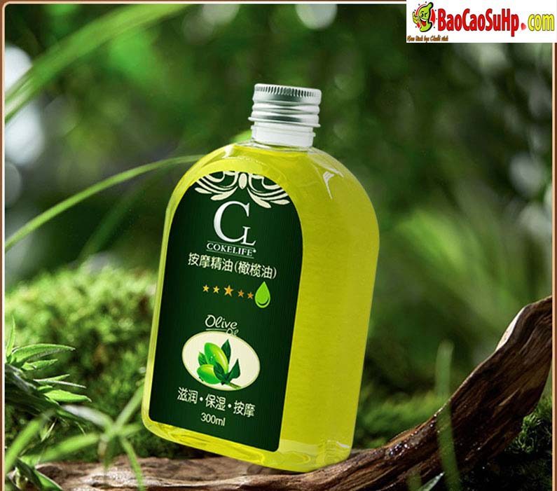 Dầu massage Cokelife olive 300ml dưỡng ẩm mềm mượt mùi thơm