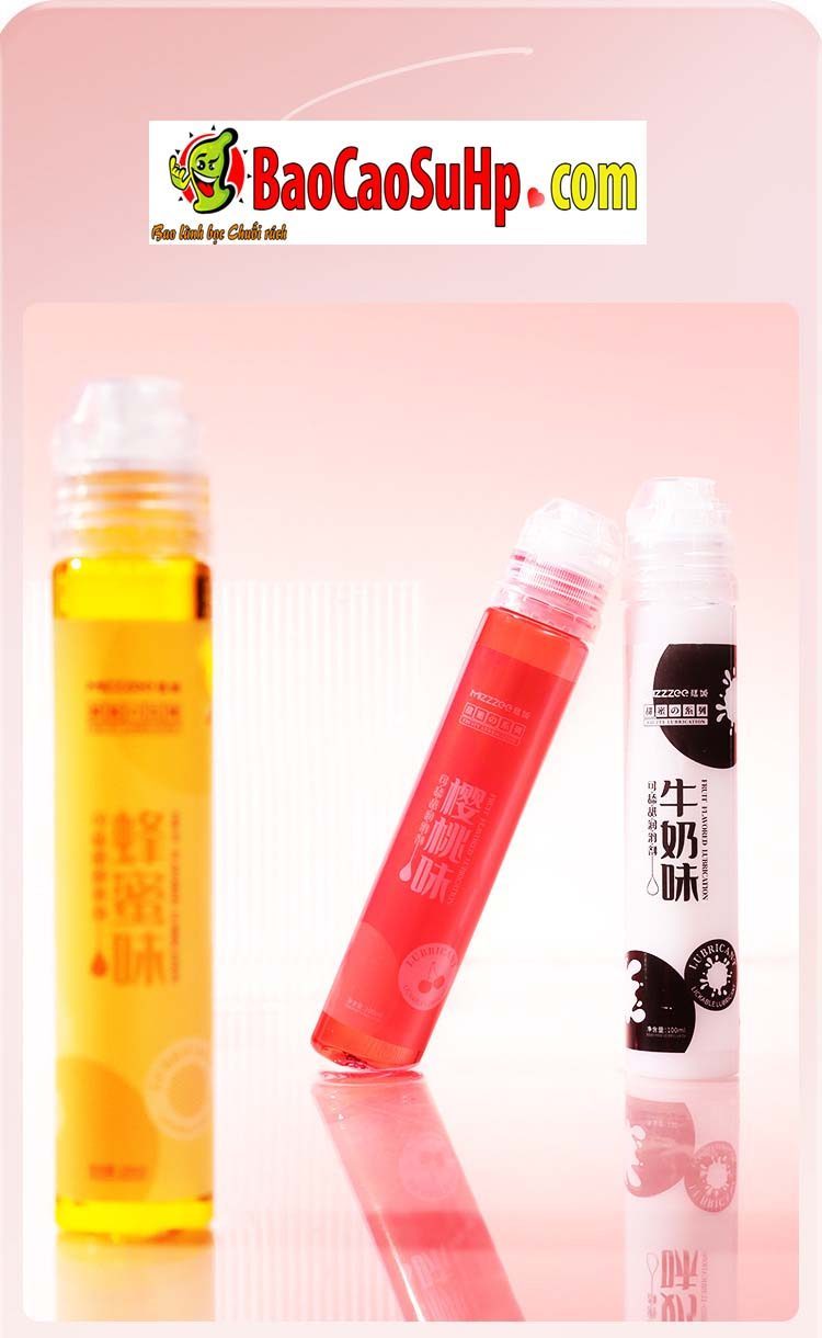 Gel bôi trơn Mizzzee Sweet Mật ong Anh đào Sữa 100ml gốc nước thơm mát