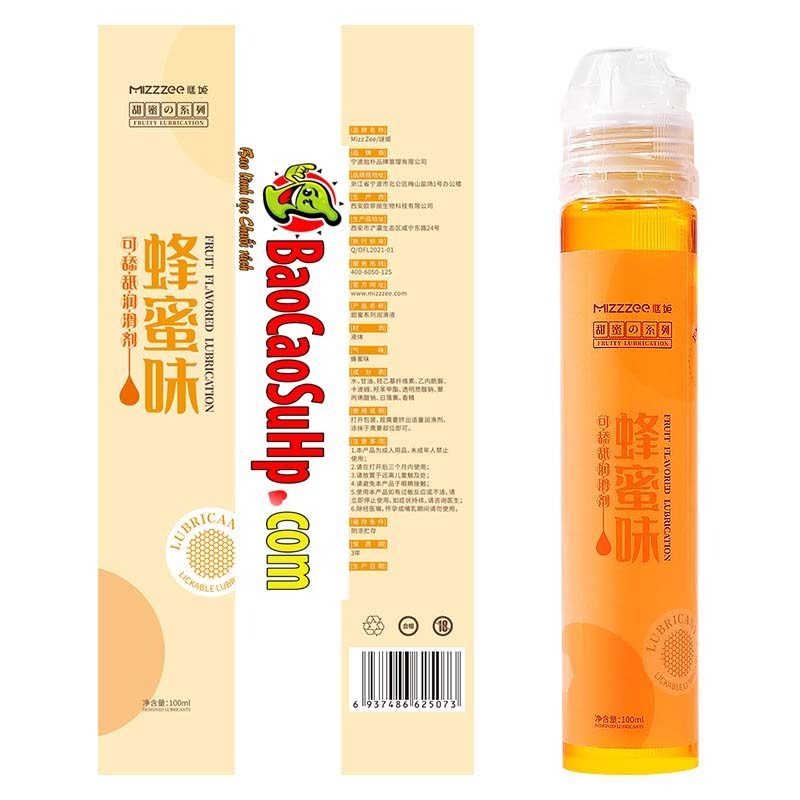 Gel bôi trơn Mizzzee Sweet 100ml - Mật ong Anh đào dịu nhẹ