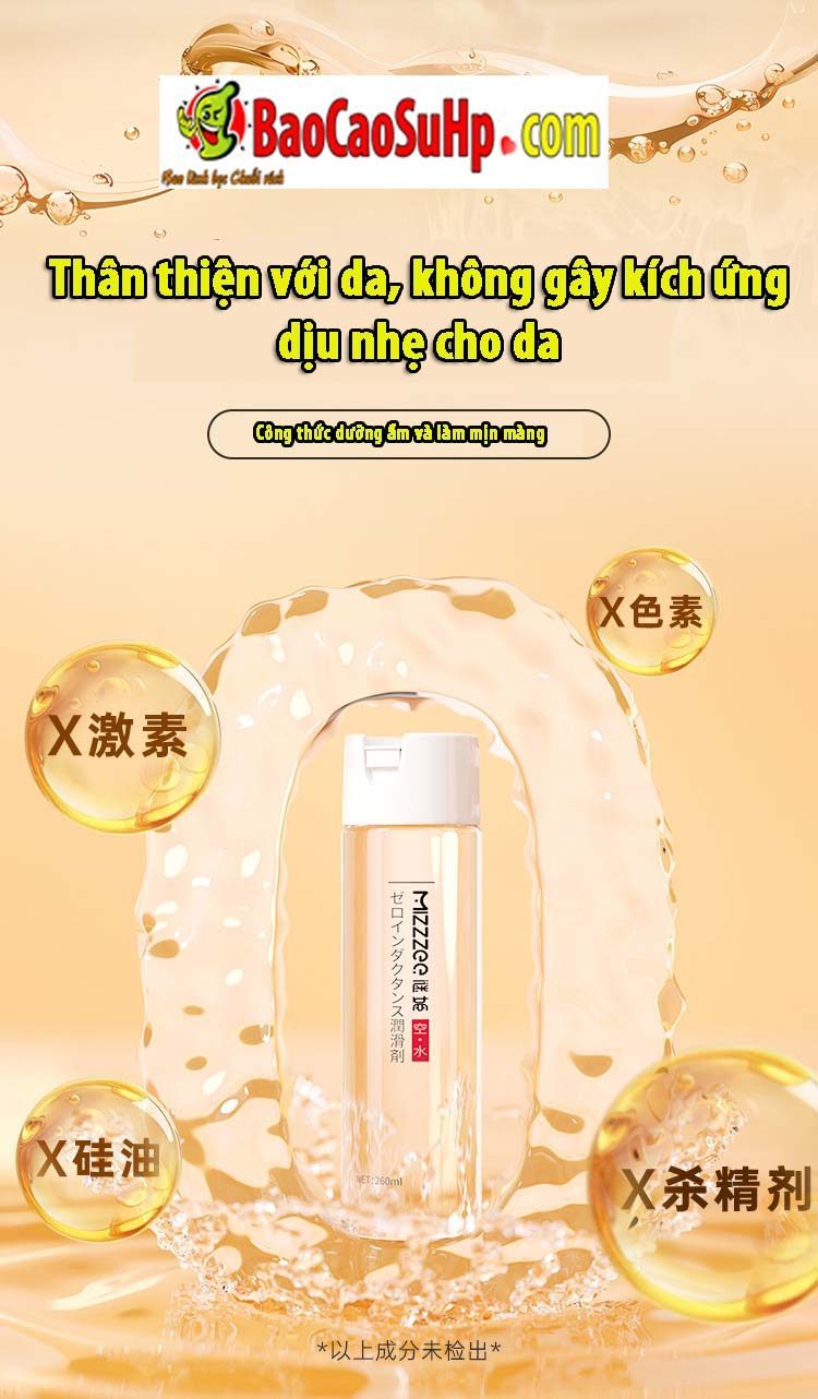 gel boi tron Mizzzee ethereal 260ml 11 - Gel bôi trơn siêu mềm mịn Mizzzee ethereal 260ml Dưỡng ẩm