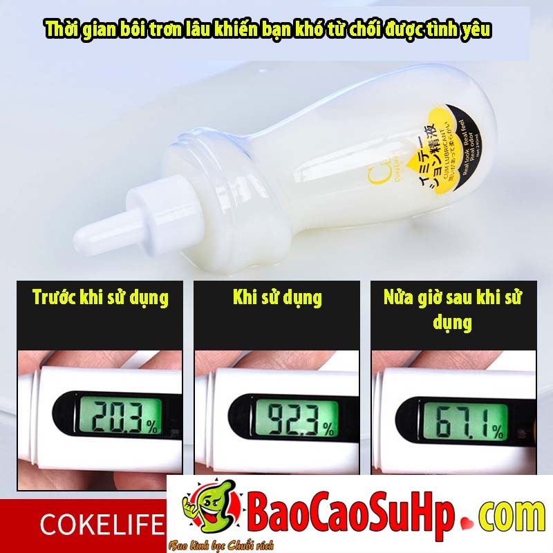 Gel bôi trơn COKELIFE ONE trắng đục gốc nước cho cảm giác mượt