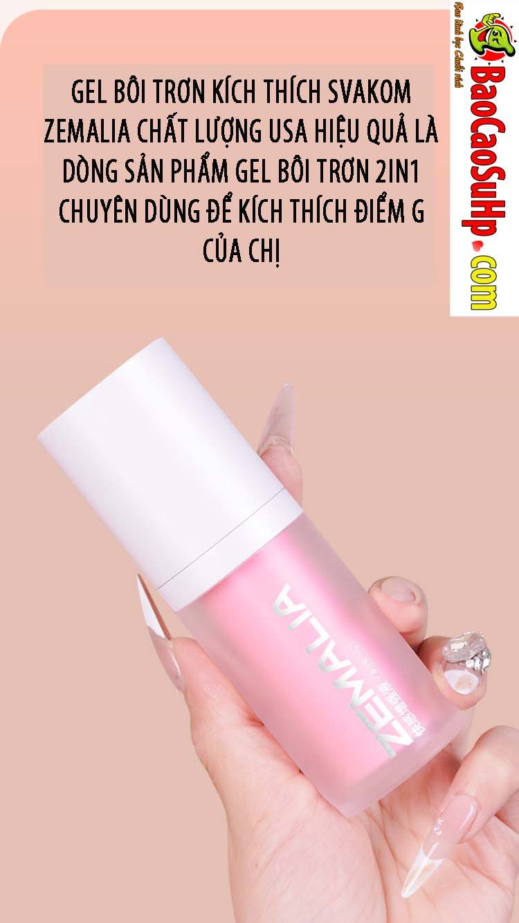 Gel bôi trơn Svakom Zemalia PINK 18g Mỹ tăng khoái cảm