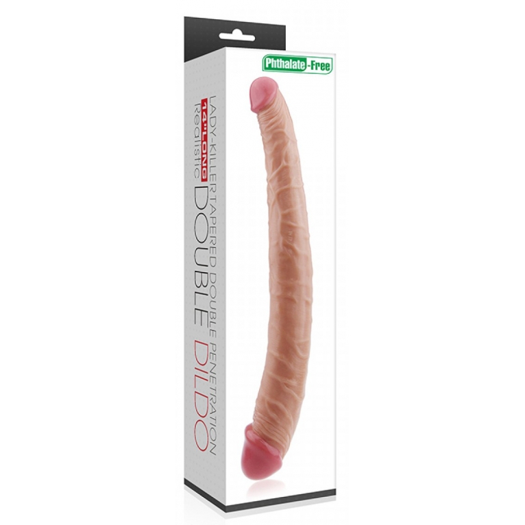 Dương vật silicon mềm mại 2 đầu dành cho nữ cặp đôi LES Lovetoy 