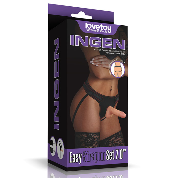 Lovetoy USA Soft Strap-On Dildo for Lesbians with G-Spot Stimulator