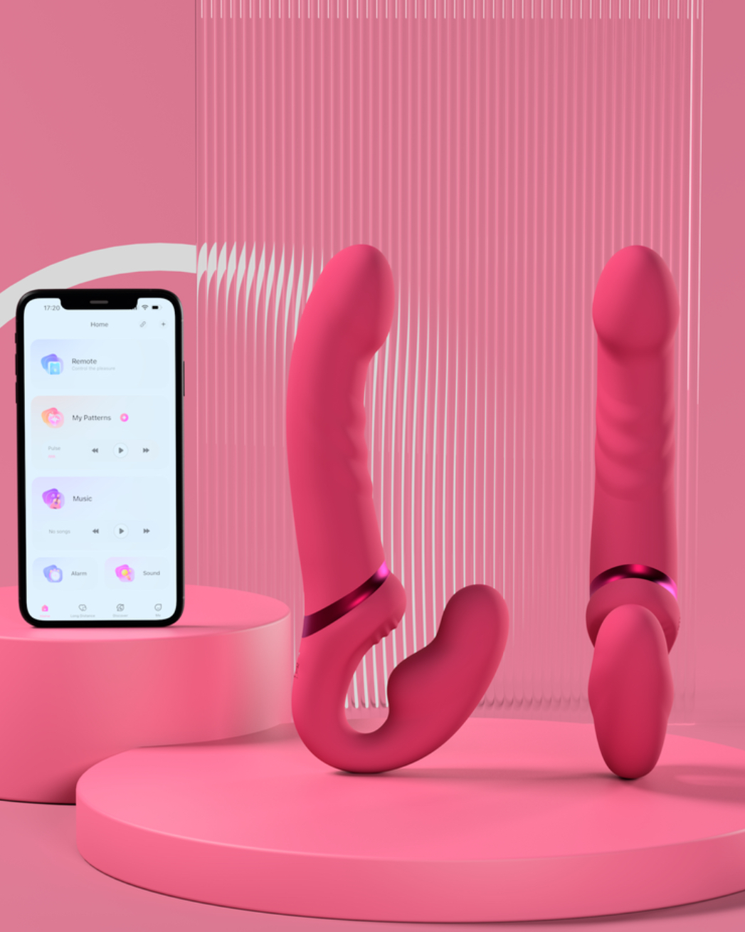 Dương vật giả 2 đầu Lovense Lapis siêu rung app điều khiển 