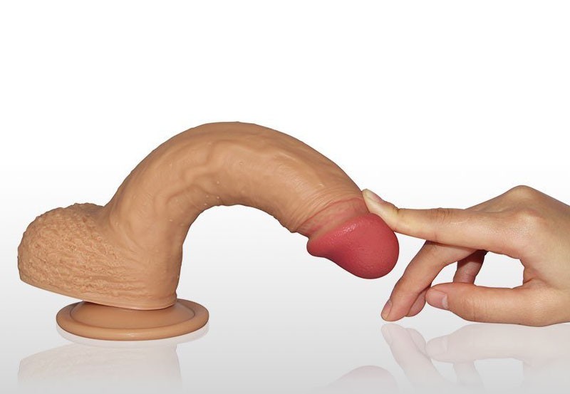 Dương Vật Dán Tường Cao Cấp Mềm Mại Điều Khiển Rung Sạc Pin