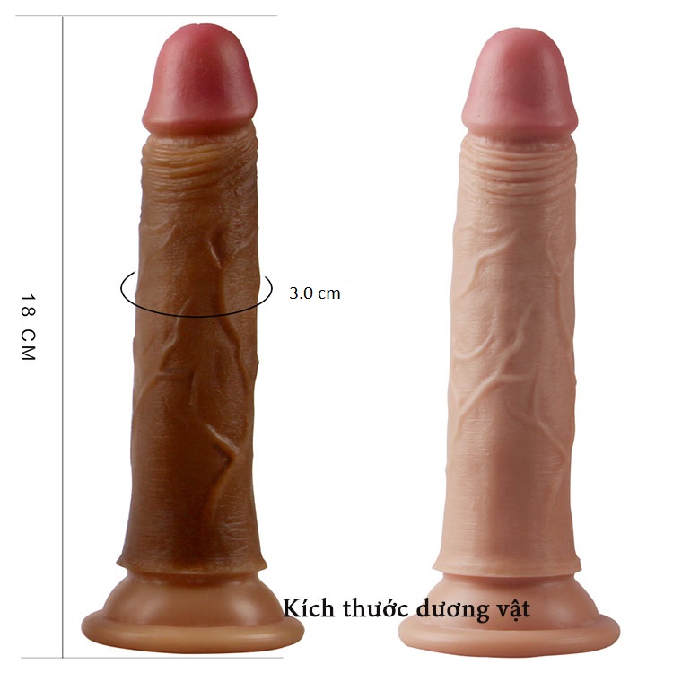 Dương Vật Silicon Cao Cấp Mềm Mịn Như Thật Lovetoy USA