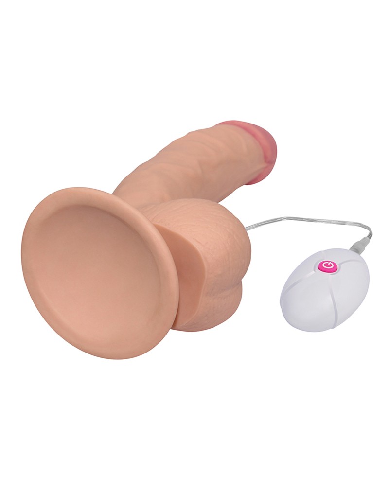 Dương Vật Giả Silicon Mềm Mịn Rung Nhẹ - Lovetoy Ultra 8.5