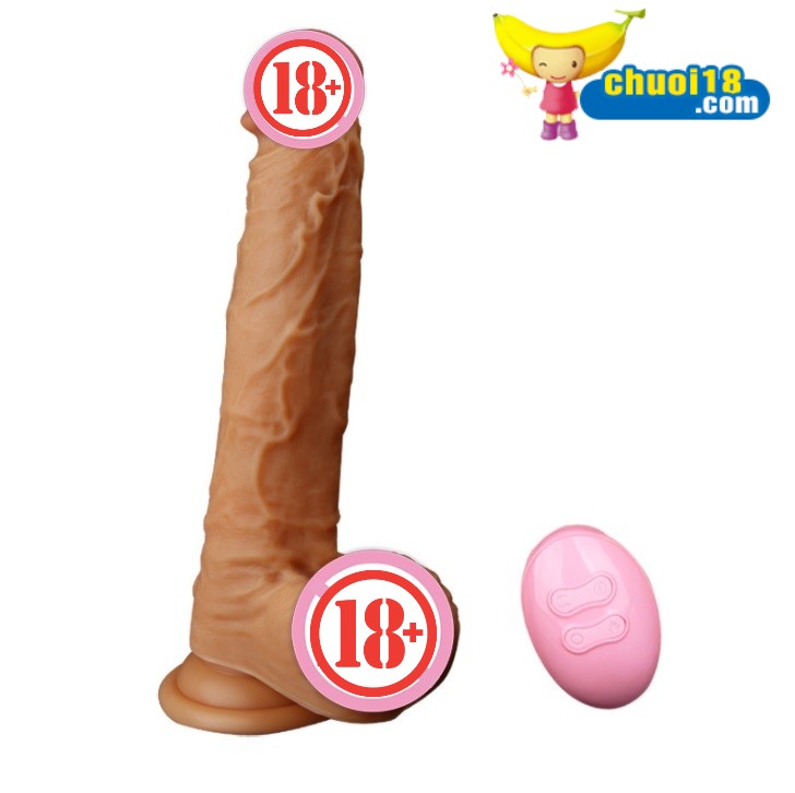 Dương Vật Giả Silicon Mềm Mịn Rung Ngoáy Sưởi Ấm Điều Khiển