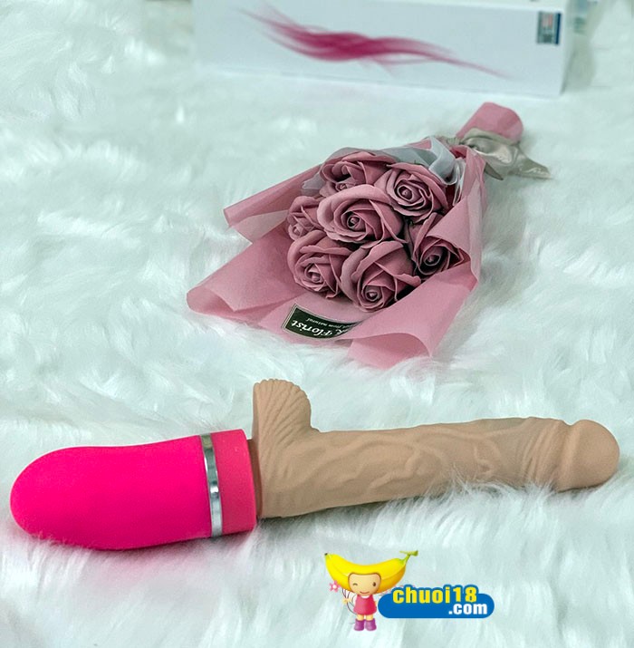 Dương Vật Giả Silicon Cao Cấp Rung Thụt Tự Động Bơm Hơi Sưởi Ấm Kích Thích Mạnh