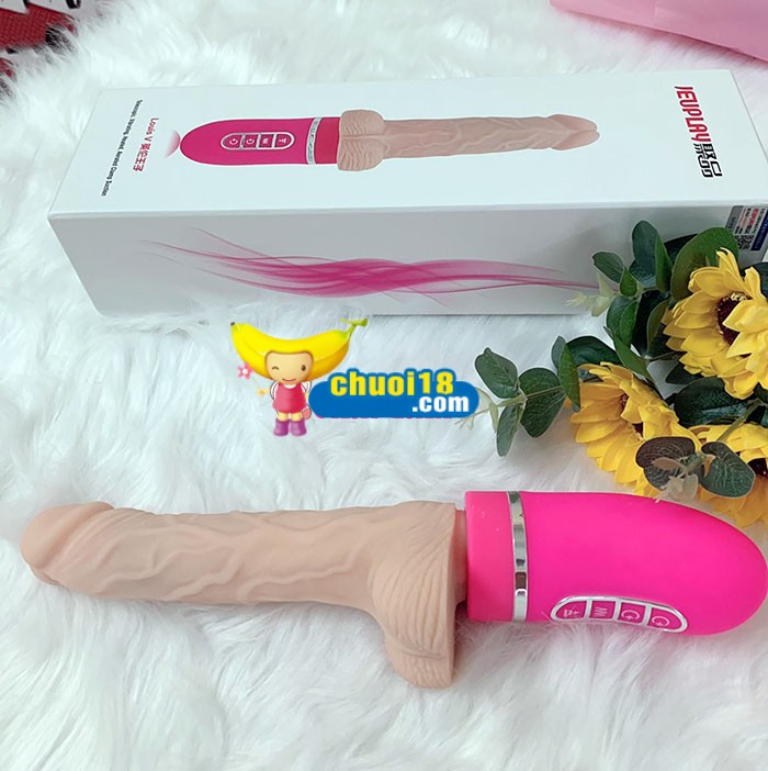 Dương Vật Giả Silicon Cao Cấp Rung Thụt Tự Động Bơm Hơi Sưởi Ấm Kích Thích Mạnh