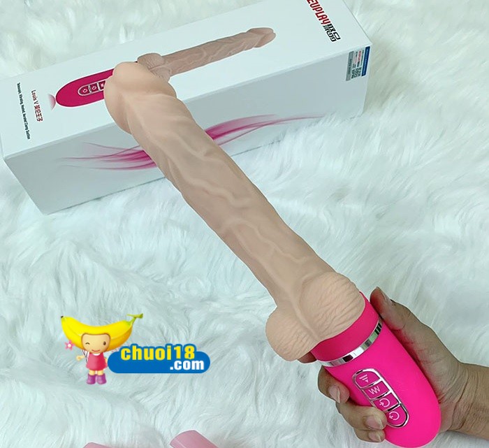 Dương Vật Giả Silicon Cao Cấp Rung Thụt Tự Động Bơm Hơi Sưởi Ấm Kích Thích Mạnh