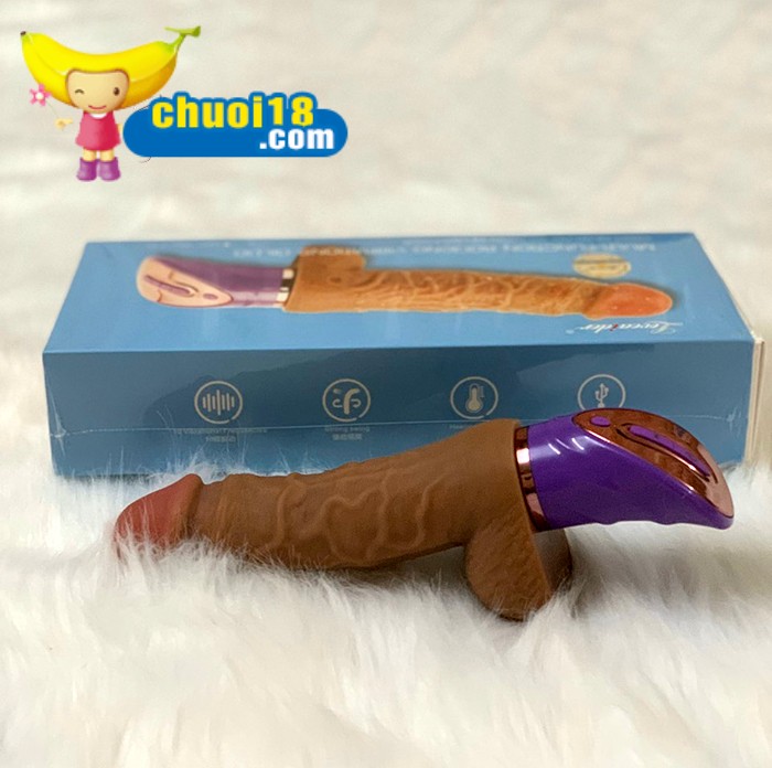 Dương Vật Giả Silicon Mềm Như Thật Loveaider Rung Ngoáy Sưởi Ấm