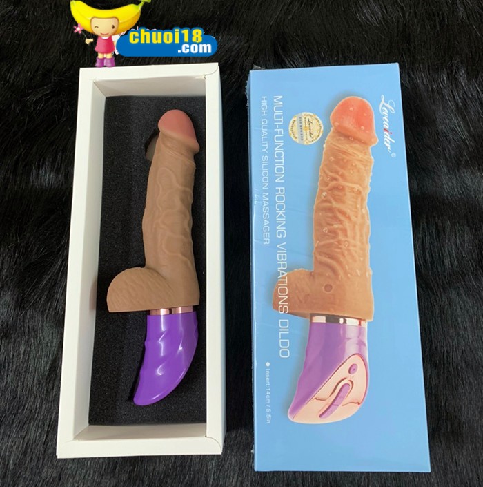 Dương Vật Giả Silicon Mềm Như Thật Loveaider Rung Ngoáy Sưởi Ấm
