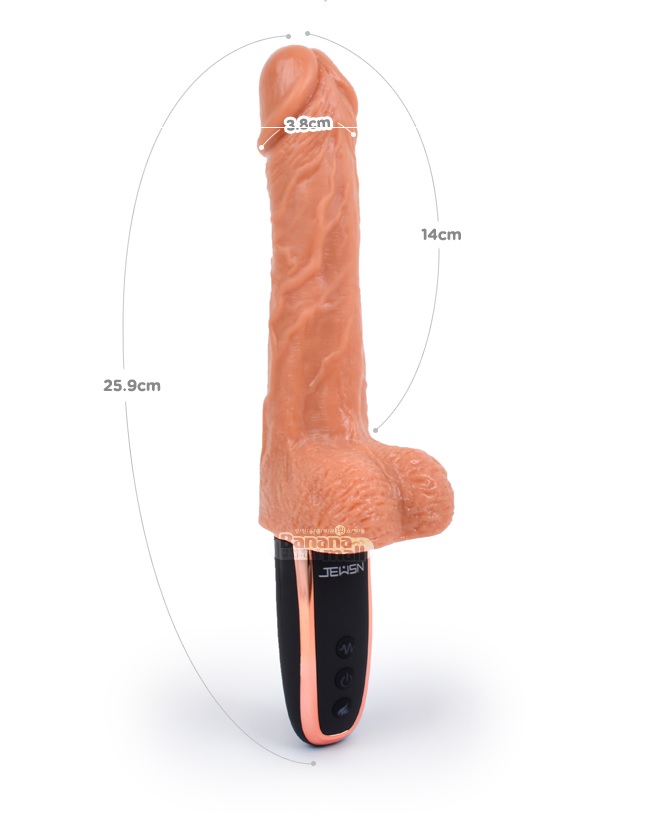 Dương Vật Giả Silicon Mềm Mịn Rung Thụt Ấm Siêu Mạnh Leten Caesar