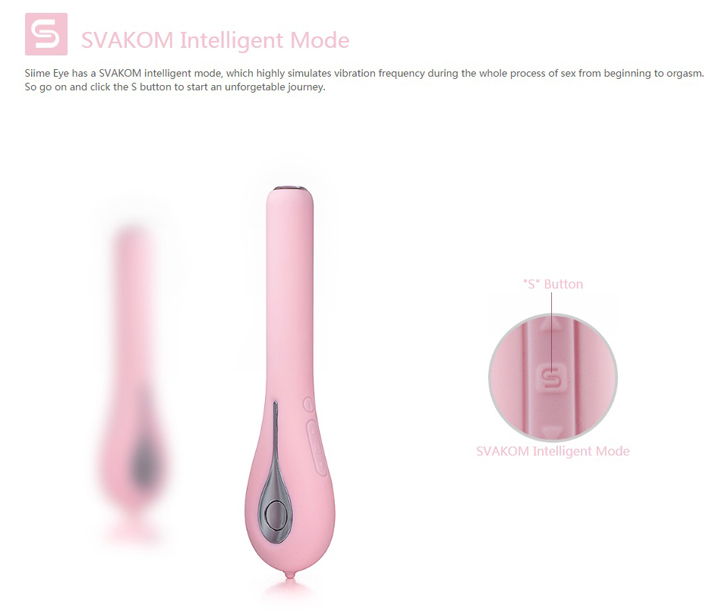 Massage Điểm G Sang Trọng Kết Nối Wifi Camera Siime Eye Svakom