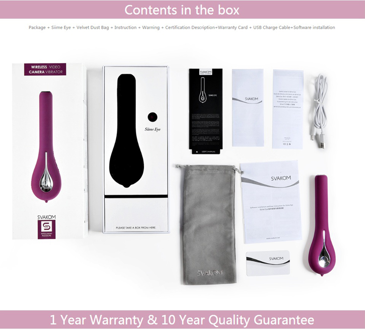 Massage Điểm G Sang Trọng Kết Nối Wifi Camera Siime Eye Svakom