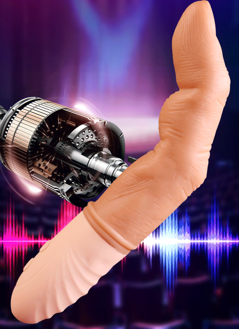 Ngón Tay Silicon Siêu Mềm Mịn Rung Móc Sưởi Ấm Hút Khách