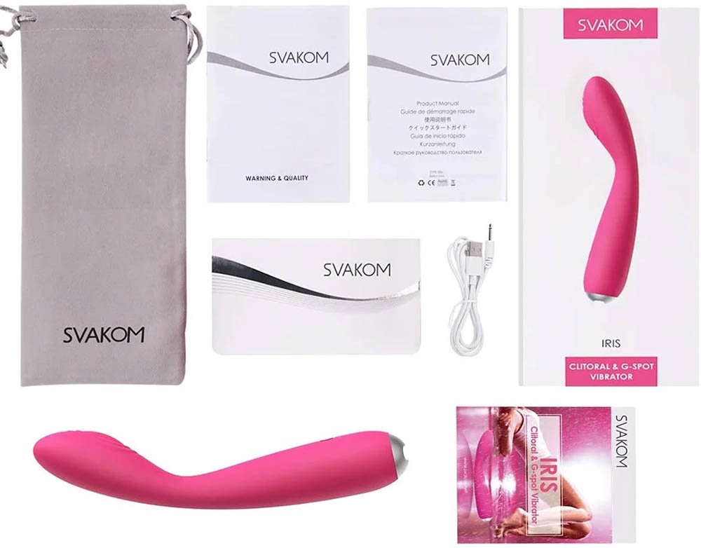 Que Rung Mini Cao Cấp Svakom Iris Kích Thích Điểm G Siêu Phê