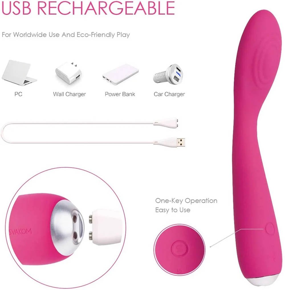 Que Rung Mini Cao Cấp Svakom Iris Kích Thích Điểm G Siêu Phê