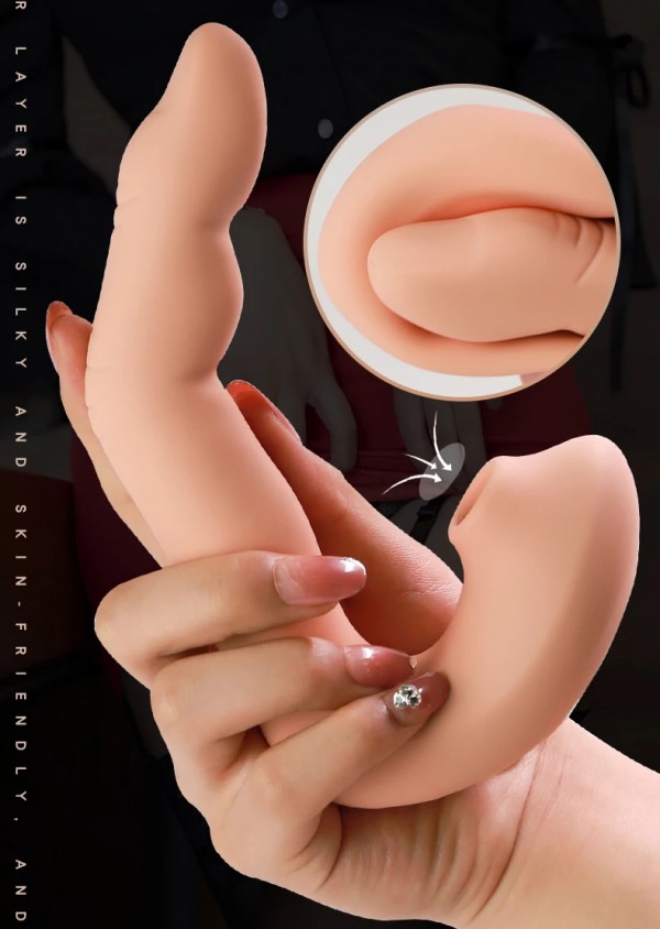 Ngón rung đa năng móc hút sưởi ấm kích thích điểm G