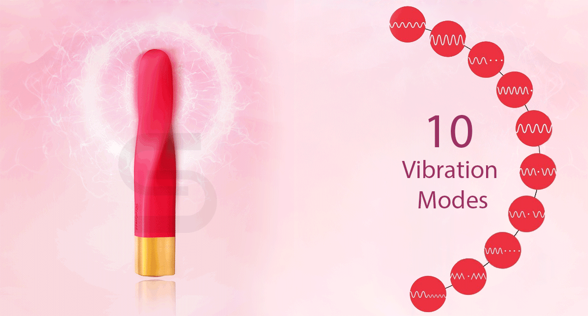 Que rung mini ngụy trang son kích thích 10 chế độ Que rung mini ngụy trang son kích thích 10 chế độ