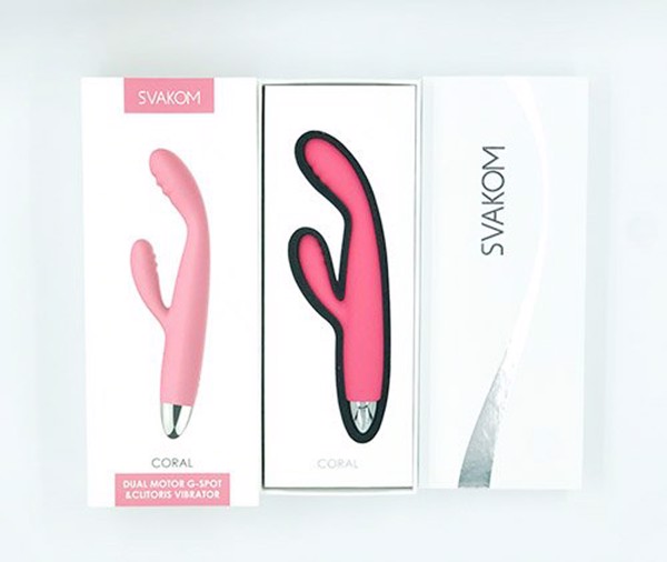 Massage mini rung điểm G cao cấp 25 chế độ SVAKOM CORAL kích thích