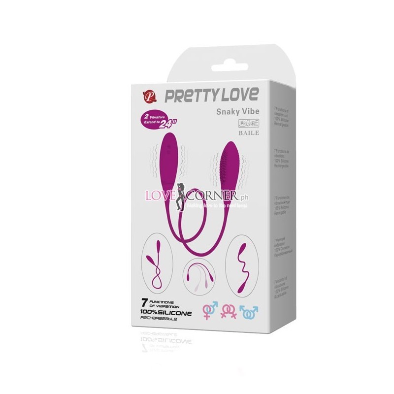 Trứng Rung 2 Đầu Silicon Sạc Pin Snaky Vibe Cao Cấp Hấp Dẫn