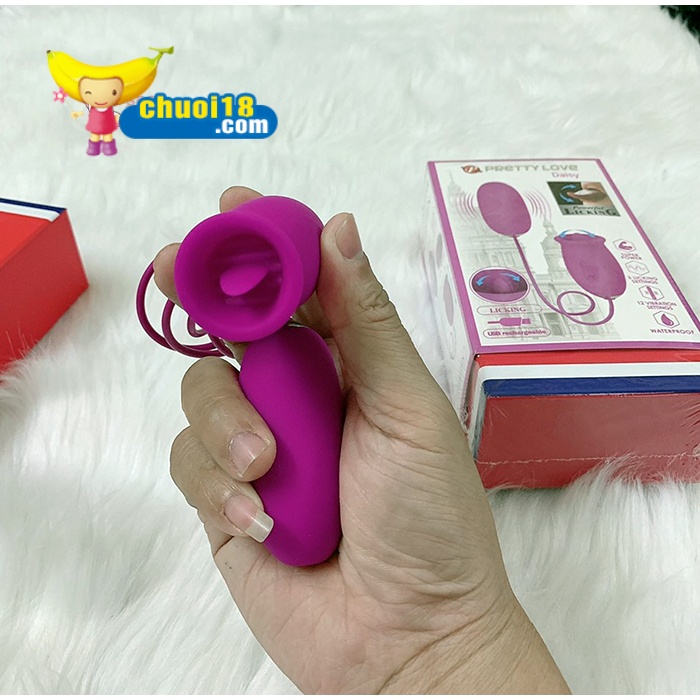 Trứng Rung 2 Đầu PrettyLove Daisy Cao Cấp Thỏa Mãn Tối Ưu