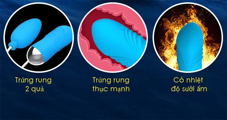 Trứng Rung 2 Đầu Leten Nhật Bản Kích Thích Mạnh Mẽ An Toàn