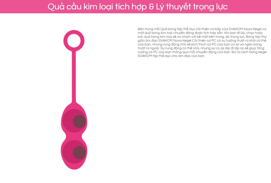Bóng Kegel Se Khít Âm Đạo Svakom Nova Mỹ Chính Hãng Giá Tốt