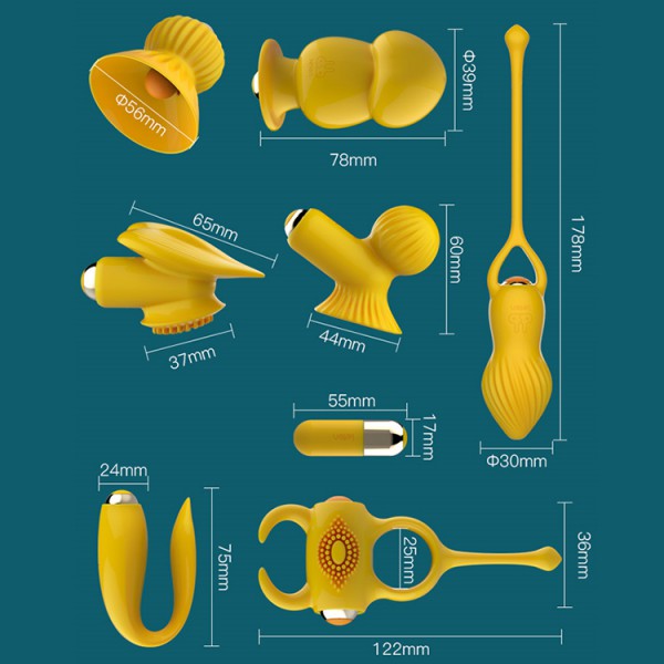 Bộ Đồ Chơi Siêu Rung 8 Món Leten Kích Thích Mạnh Mẽ Hấp Dẫn