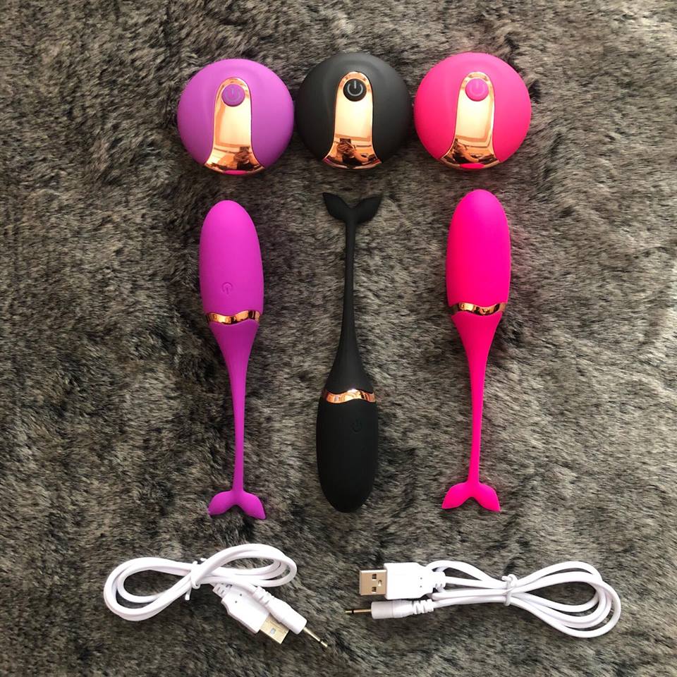 Trứng Rung Silicon Bluetooth Sạc Pin cao cấp Hấp dẫn Chú Cá Heo